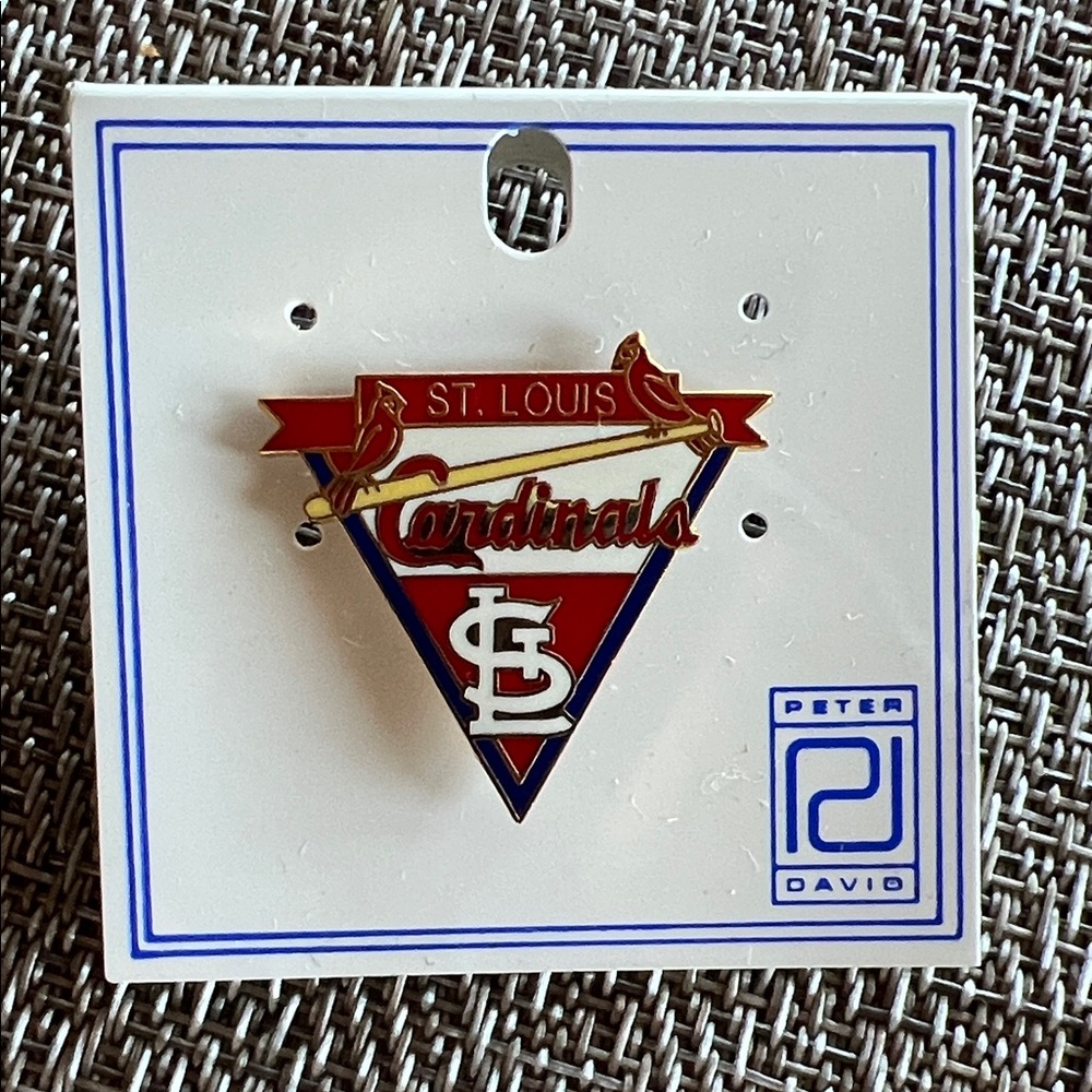 MLB St. Louis Cardinals Peter David Lapel Pin NEW Baseball Team Logo